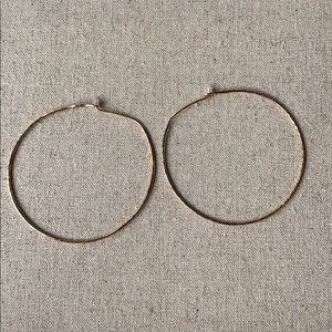 Large hammered hoops